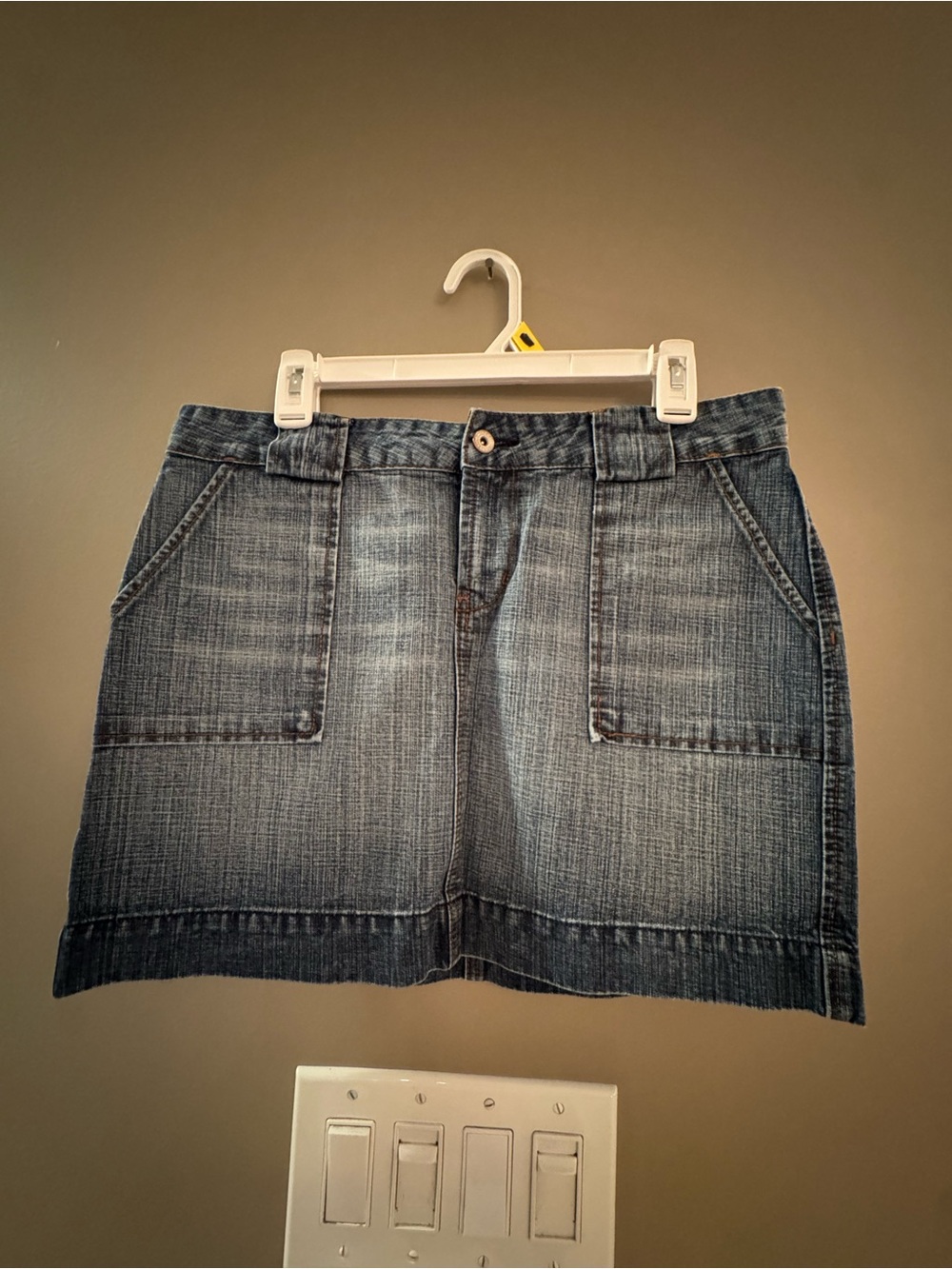 Jacob Denim Jeans Mini Skirt in Dark Wash